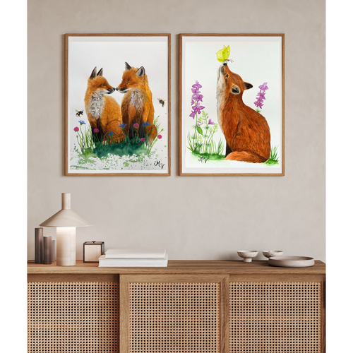 " Douce rencontre " - tirage d'art A4